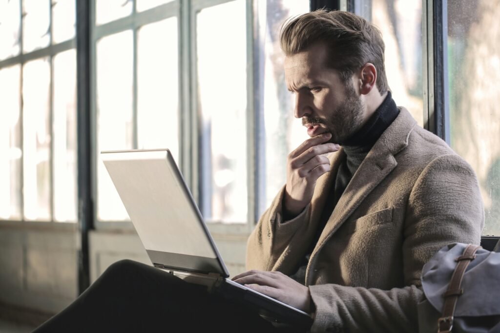 Person experiencing uncertainty - illustrating why website credibility fails at first impression